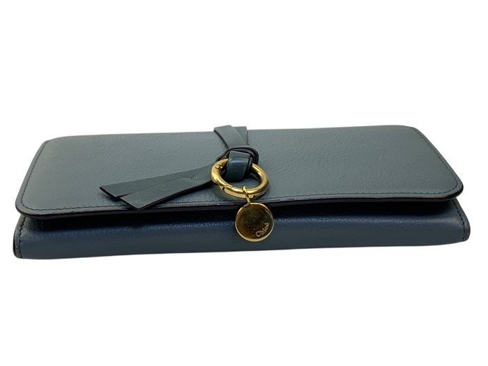 Chloé Alphabet Compact leather Wallet – Green/Khaki Chloé Alphabet Compact leather Wallet – Green/Khaki