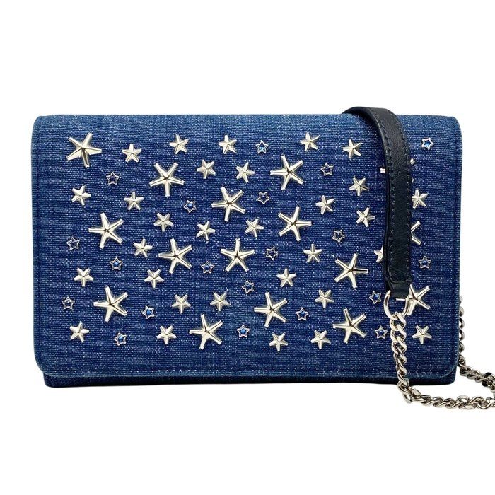 Jimmy choo Denim blue crossbody bag 