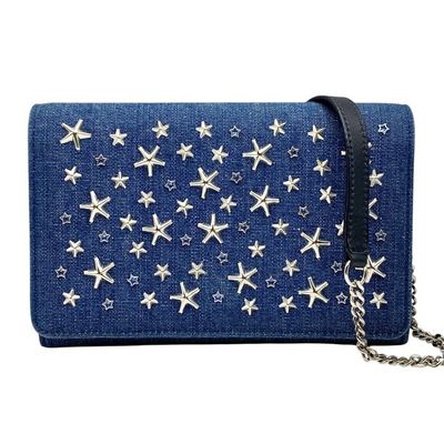Jimmy choo Denim blue crossbody bag 
