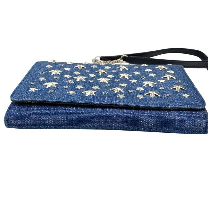 Jimmy choo Denim blue crossbody bag 