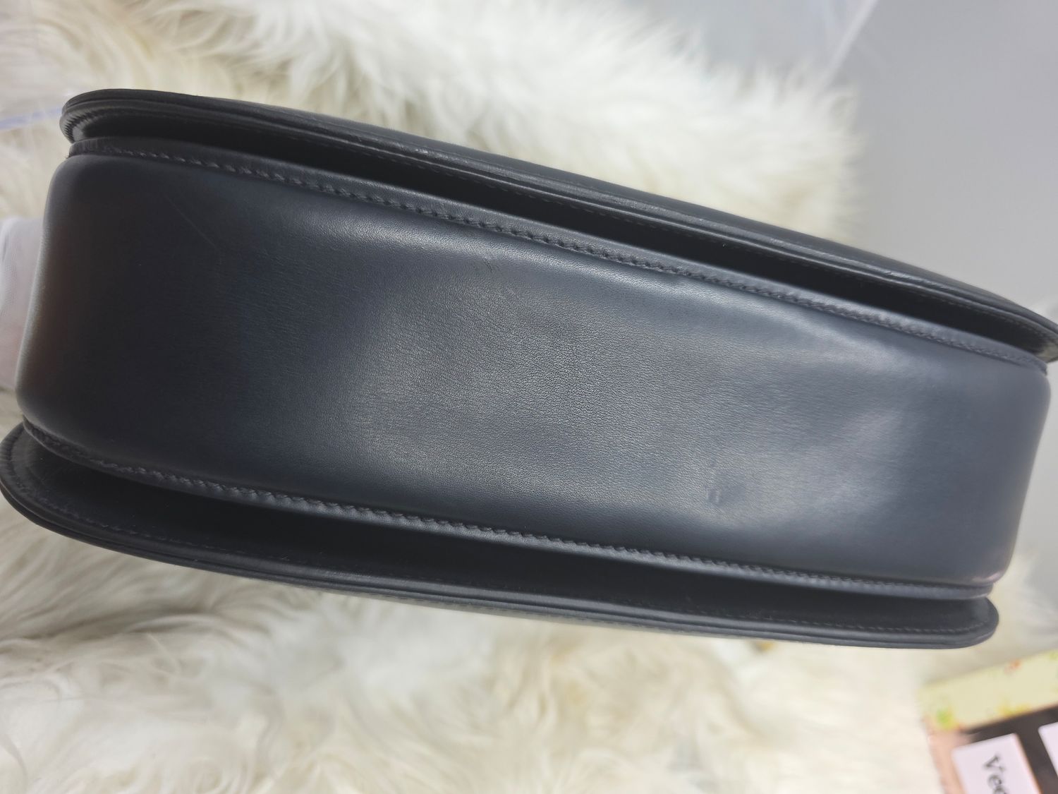 Gucci 1947 Leather top handle Bamboo Handbag Black