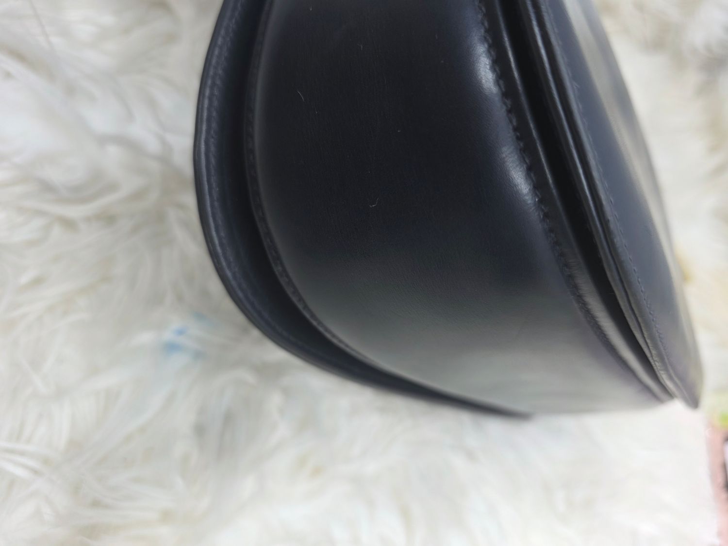 Gucci 1947 Leather top handle Bamboo Handbag Black