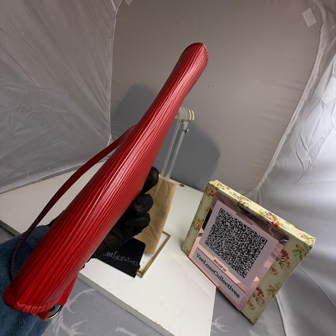 Louis Vuitton Pochette Accessoire Red Epps Leather