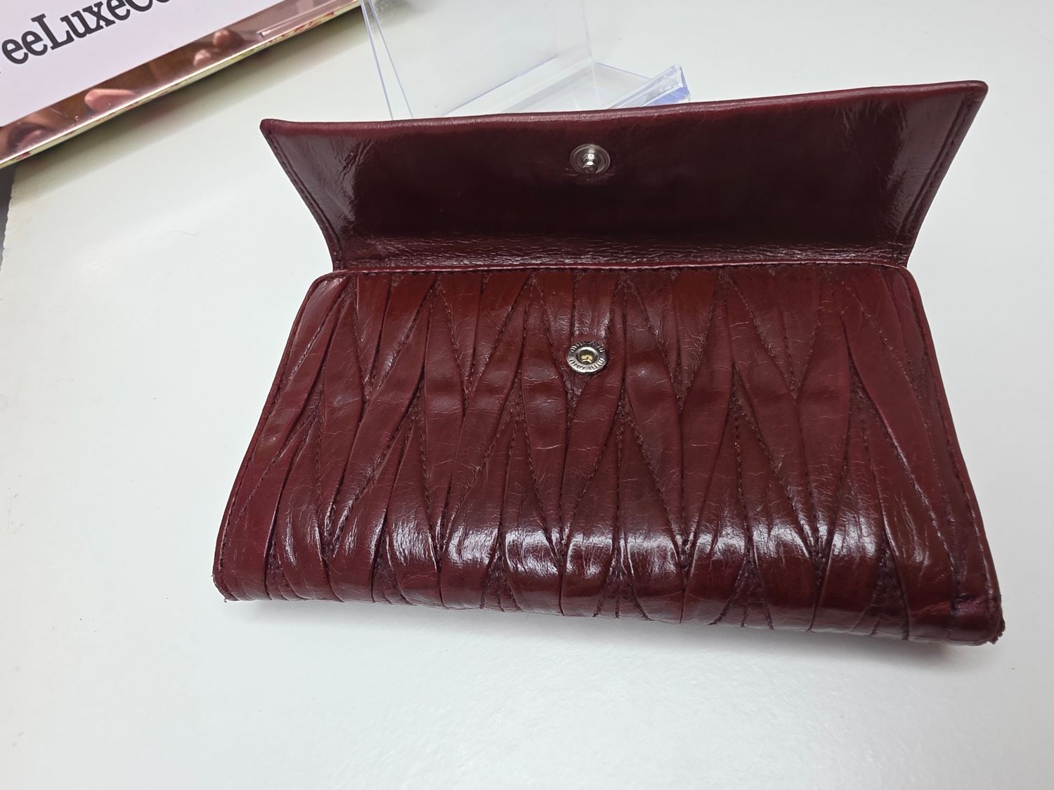 Miu Miu Wallet and Coin Purse Red