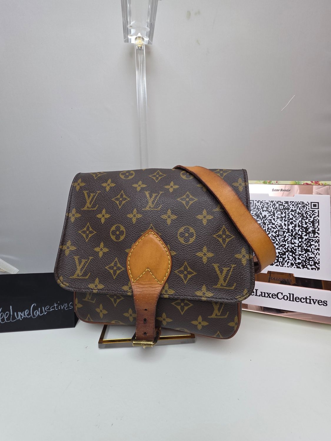 Louis Vuitton  Monogram Cartouchière  Crossbody Bag MM