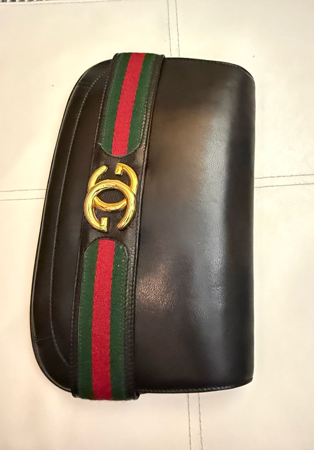 Gucci Web Cluth Black