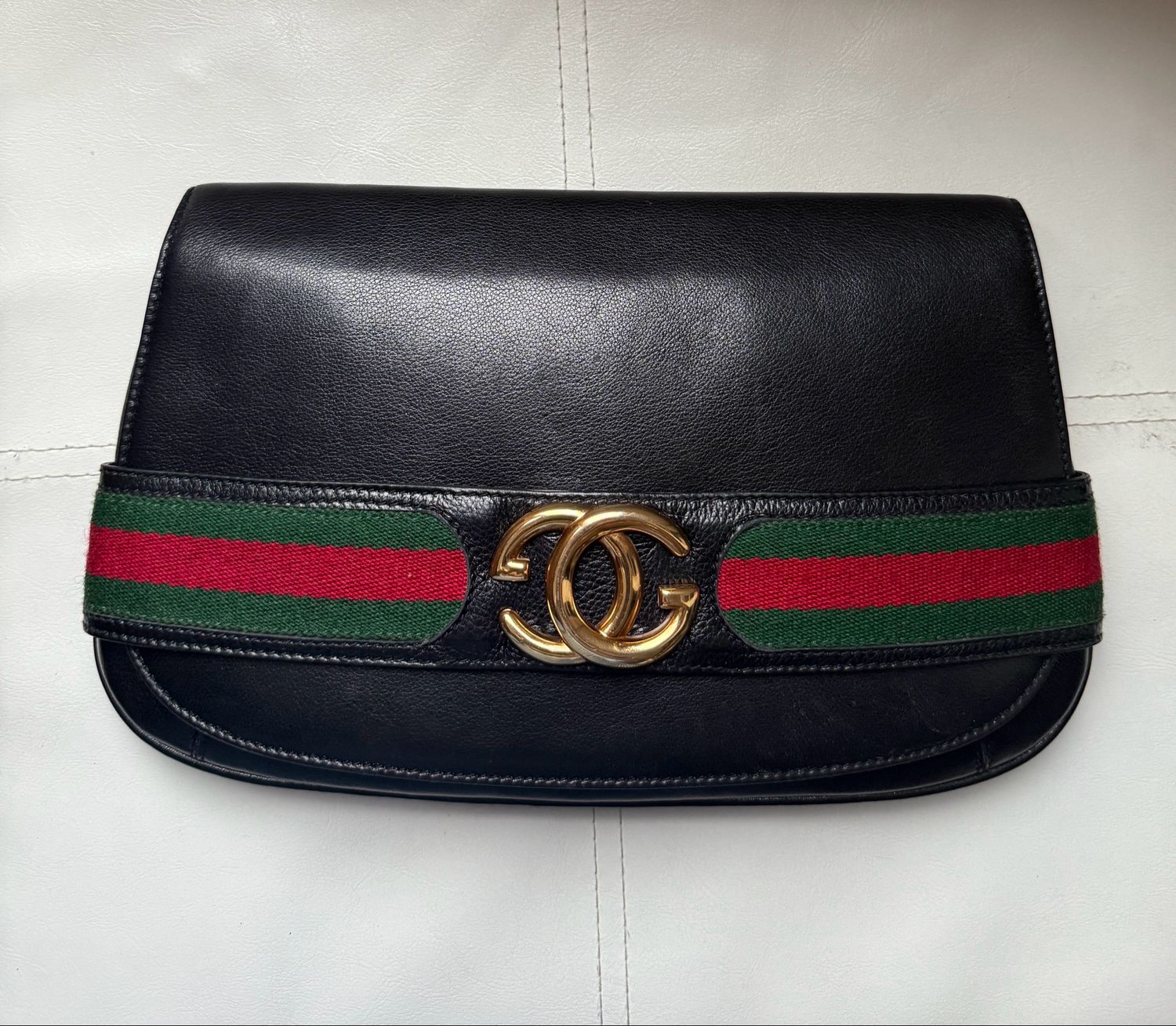 Gucci Web Cluth Black