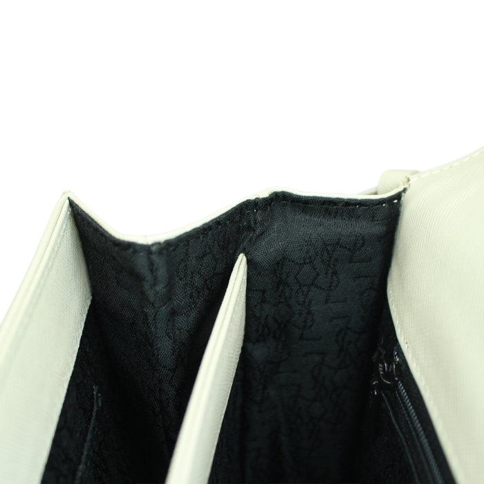 YSL Shoulder Bag with Box Off-White