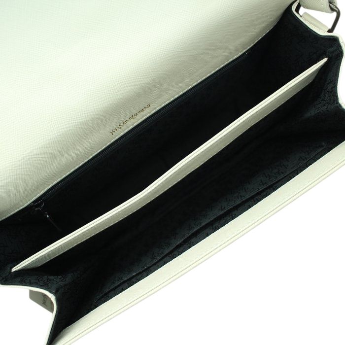 YSL Shoulder Bag with Box Off-White