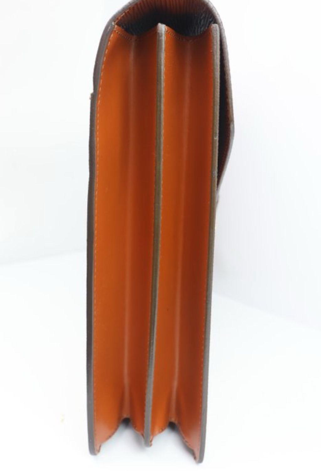 Louis Vuitton Cognac brown Epi Leather Serviette Conseiller  business