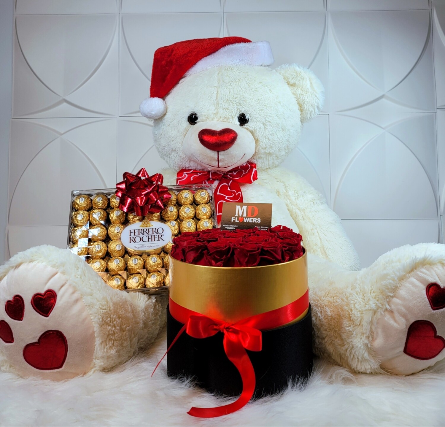 big teddy bear roses