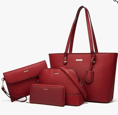 HANDBAG RED SET