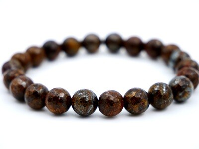 Bronzite Bracelet - 8mm faceted