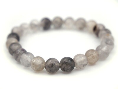 Isis Grey Quartz Bracelet - 6mm