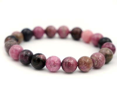 Bracelet en rhodonite - 10mm