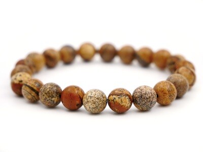 Bracelet en jaspe paysage (kalahari) - 8mm