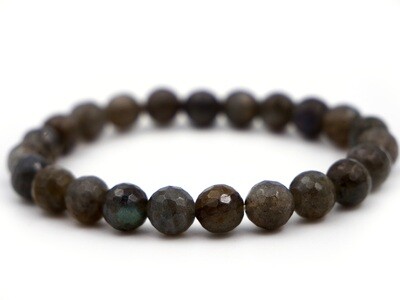 Labradorite Bracelet - 8mm faceted