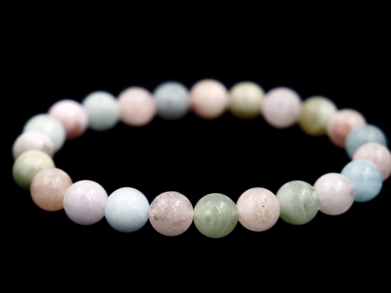 Morganite and Aquamarine Bracelet - 8mm