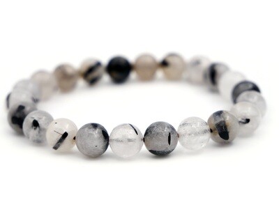 Tourmalinated Quartz Bracelet - 8mm