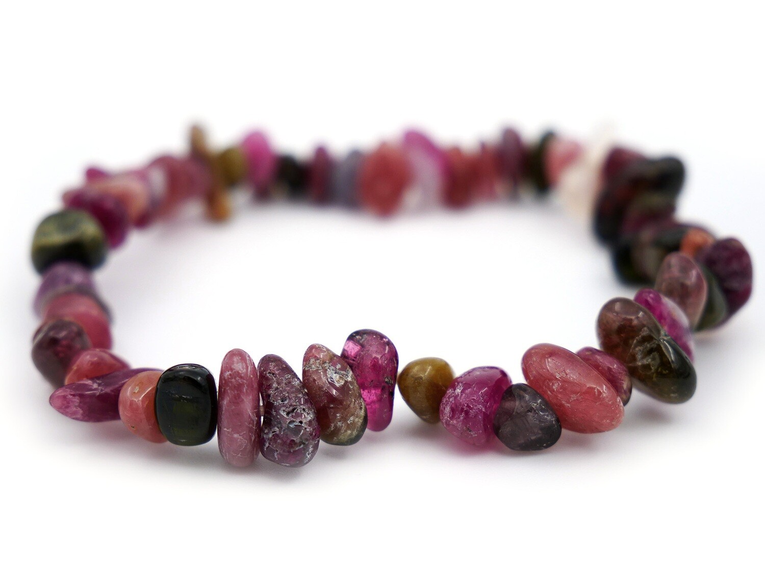 Pink and Multicolor Tourmaline Bracelet