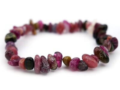 Pink and Multicolor Tourmaline Bracelet