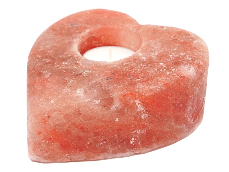 Himalayan salt candleholder - Heart