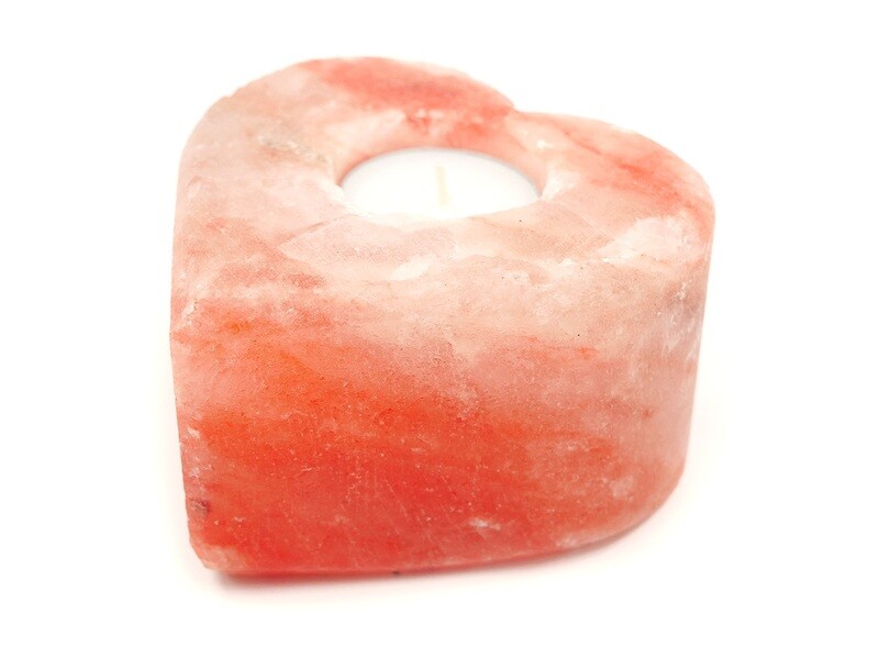 Himalayan salt candleholder - Heart