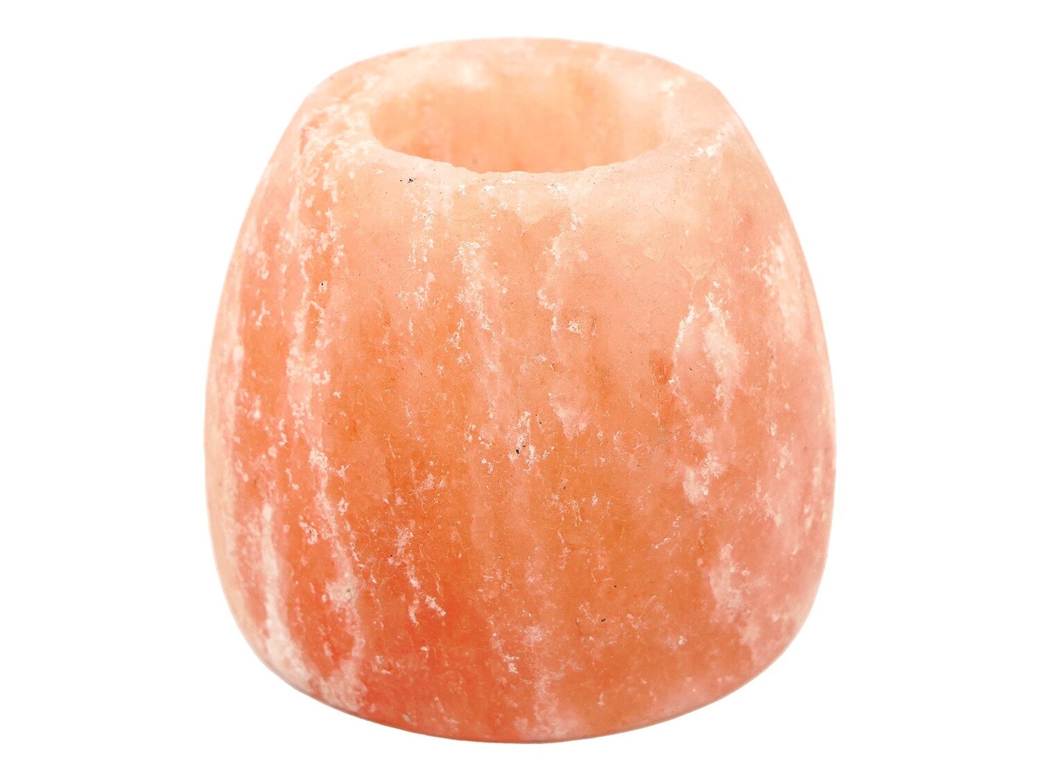 Himalayan salt candle holder - Pear