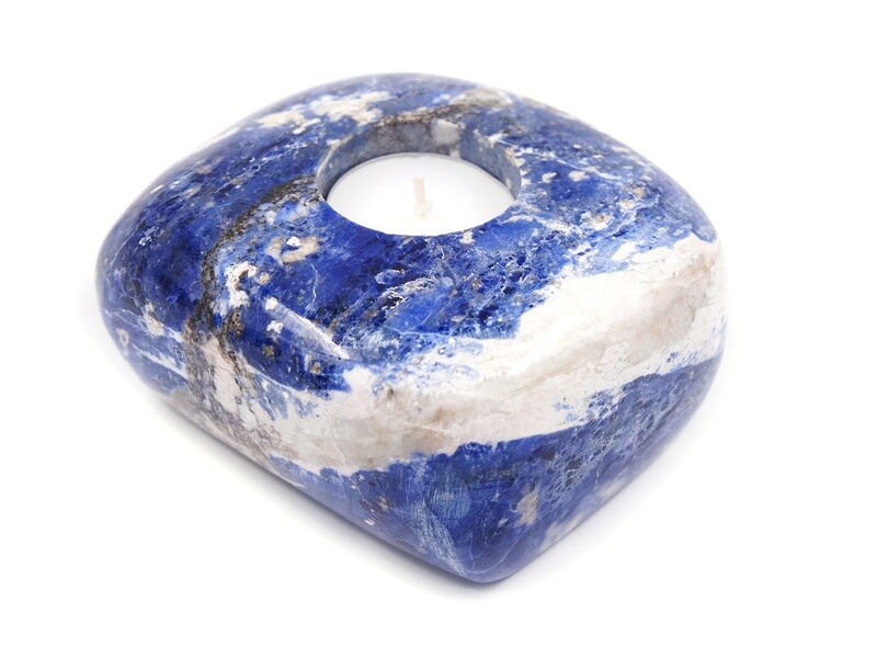 Sodalite candleholder