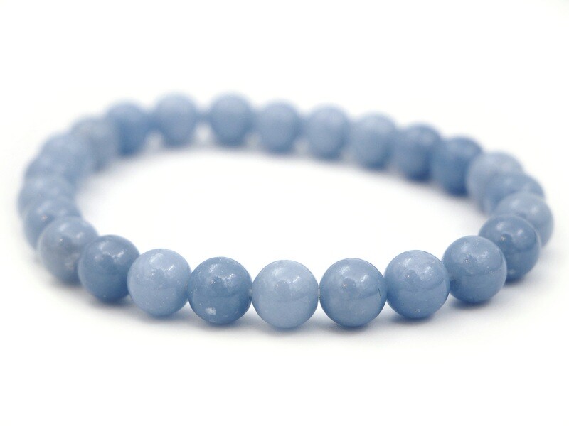 Angelite (Blue Anhydrite) Bracelet - 8mm