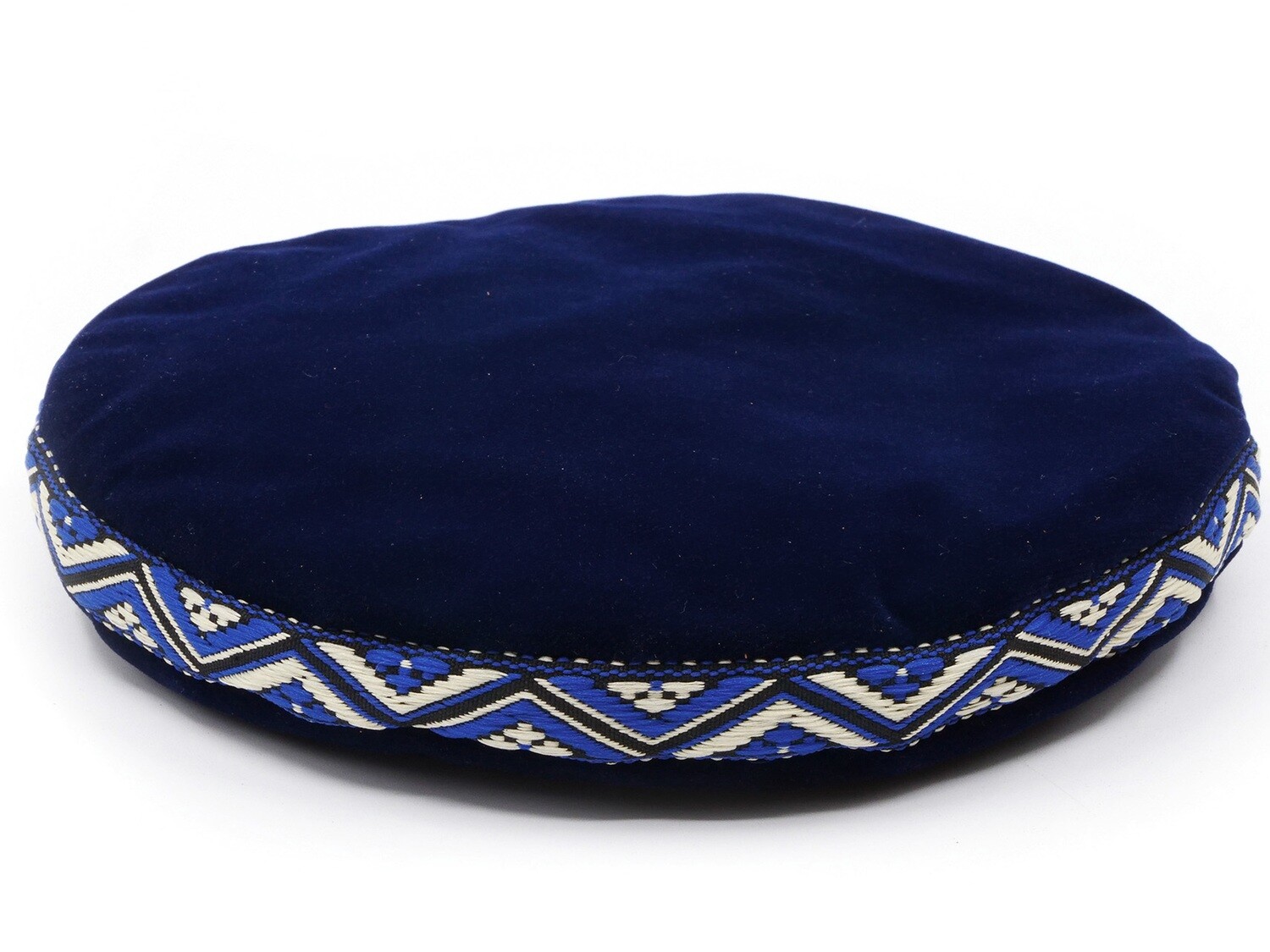 Singing bowl cushion 17 cm blue
