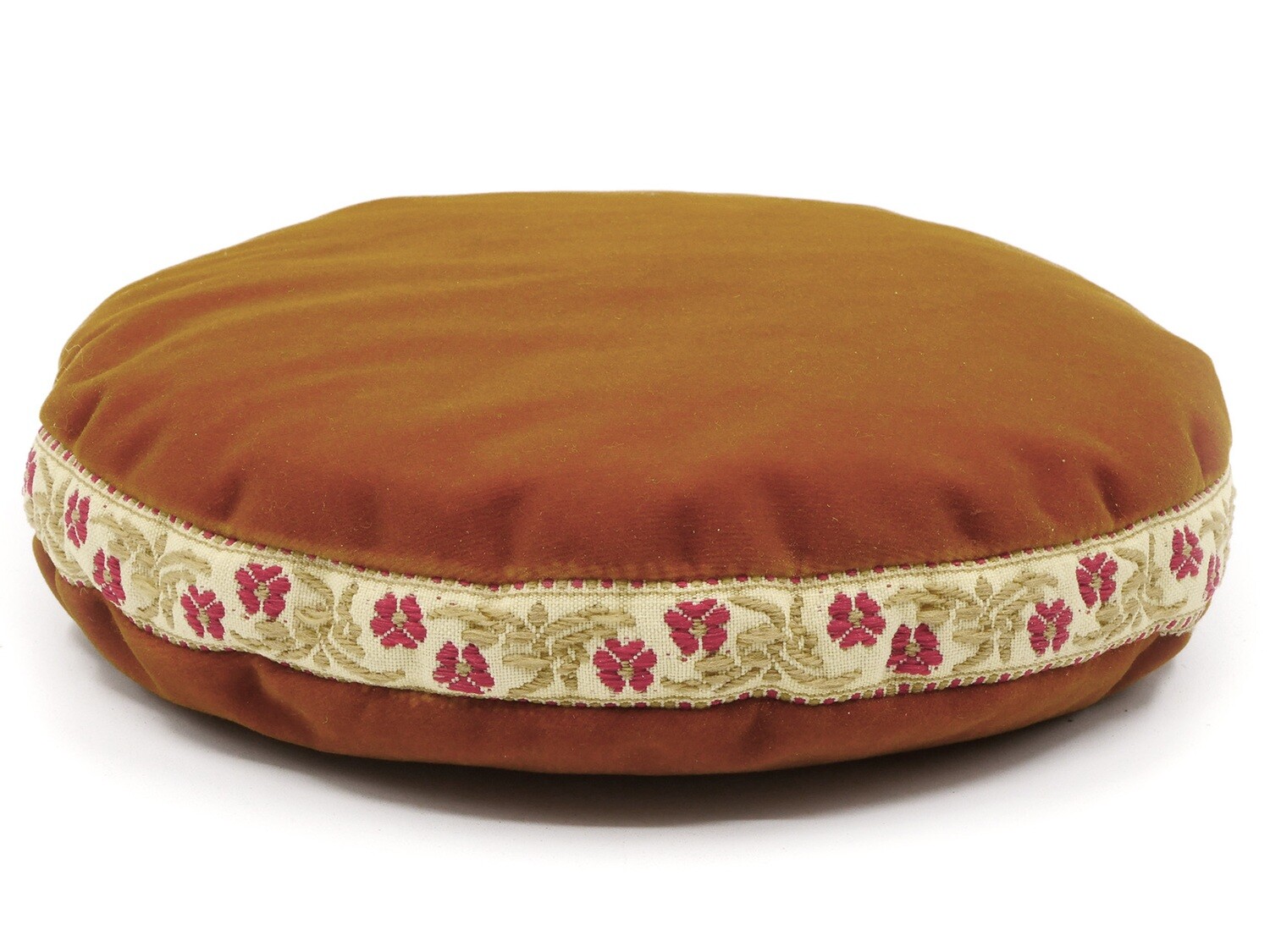 Singing bowl cushion 17 cm orange-brown