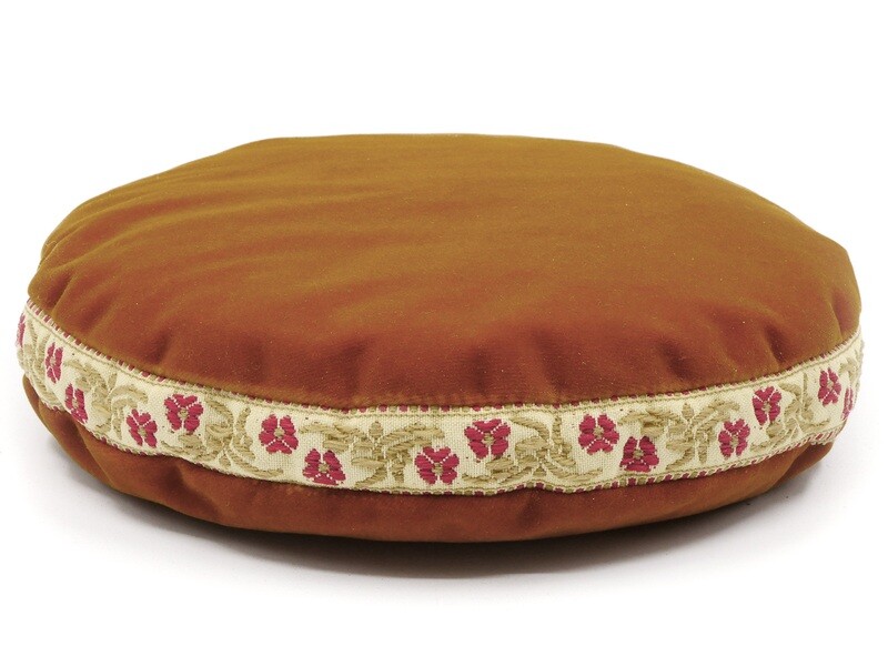 Singing bowl cushion 17 cm orange-brown