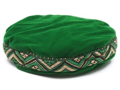 Singing bowl cushion 14 cm green