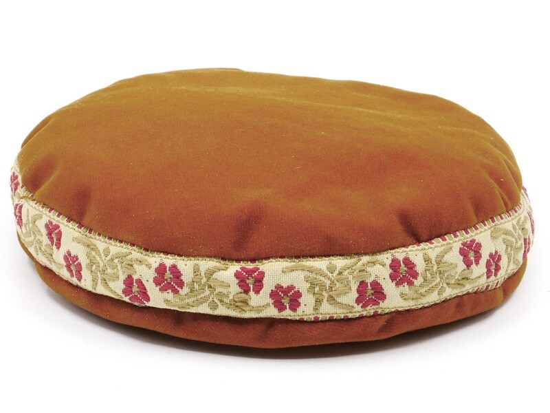 Singing bowl cushion 14 cm orange-brown
