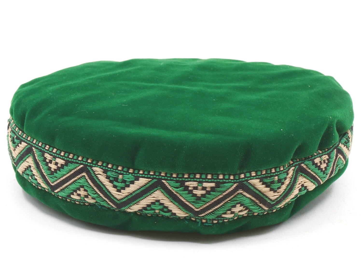 Singing bowl cushion 11 cm green