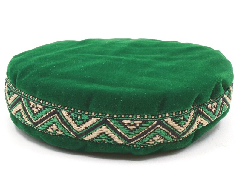 Singing bowl cushion 11 cm green