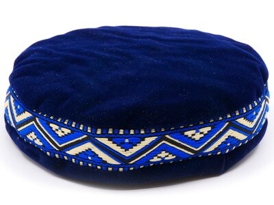 Singing bowl cushion 11 cm blue