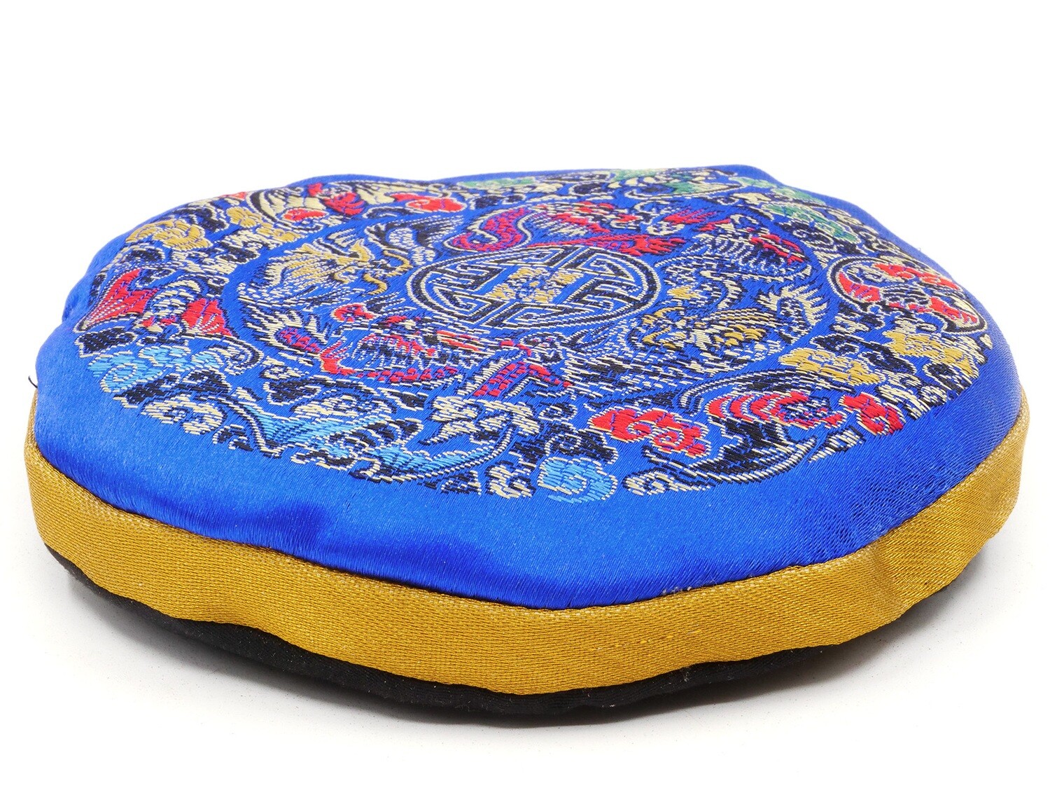 Singing bowl cushion 14 cm blue