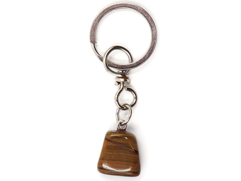 Tiger eye key ring