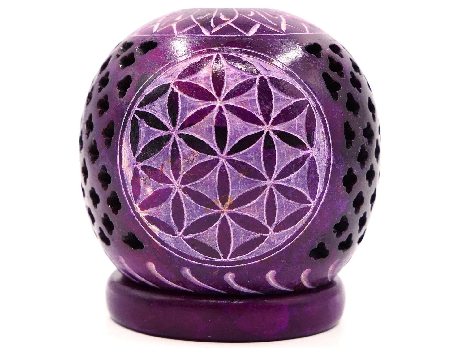 Flower of Life Tealight Holder - Lilac