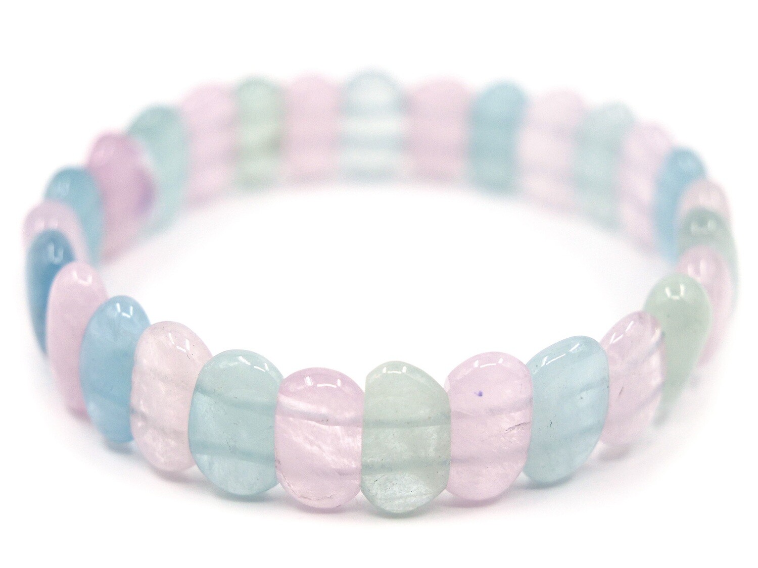 Morganite and Aquamarine Bracelet