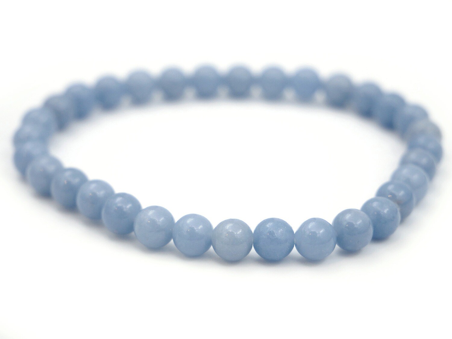 Angelite (Blue Anhydrite) Bracelet - 6mm
