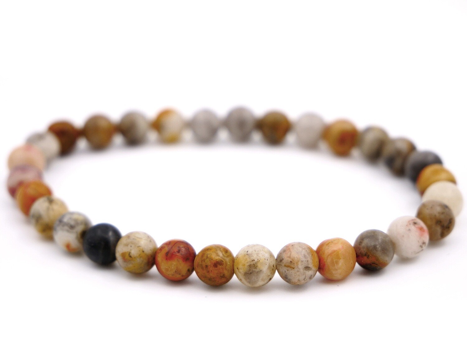 Crazy Lace Agate Bracelet - 6mm