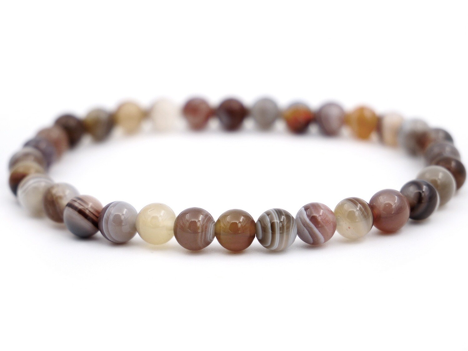 Botswana Agate Bracelet - 6mm