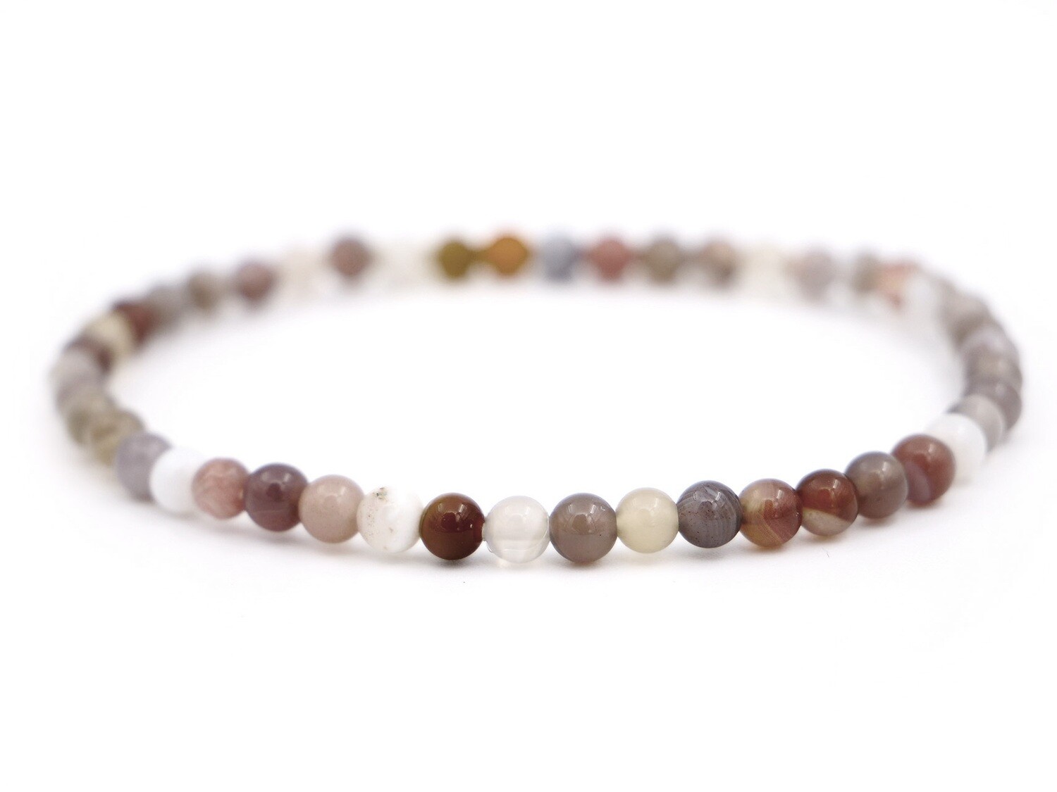 Botswana Agate Bracelet - 4mm
