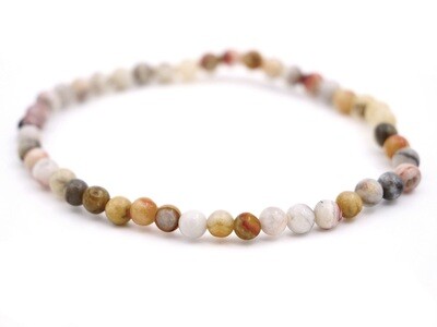 Crazy Lace Agate Bracelet - 4mm