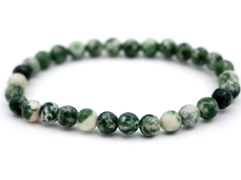 Armband aus Baumachat - 6mm