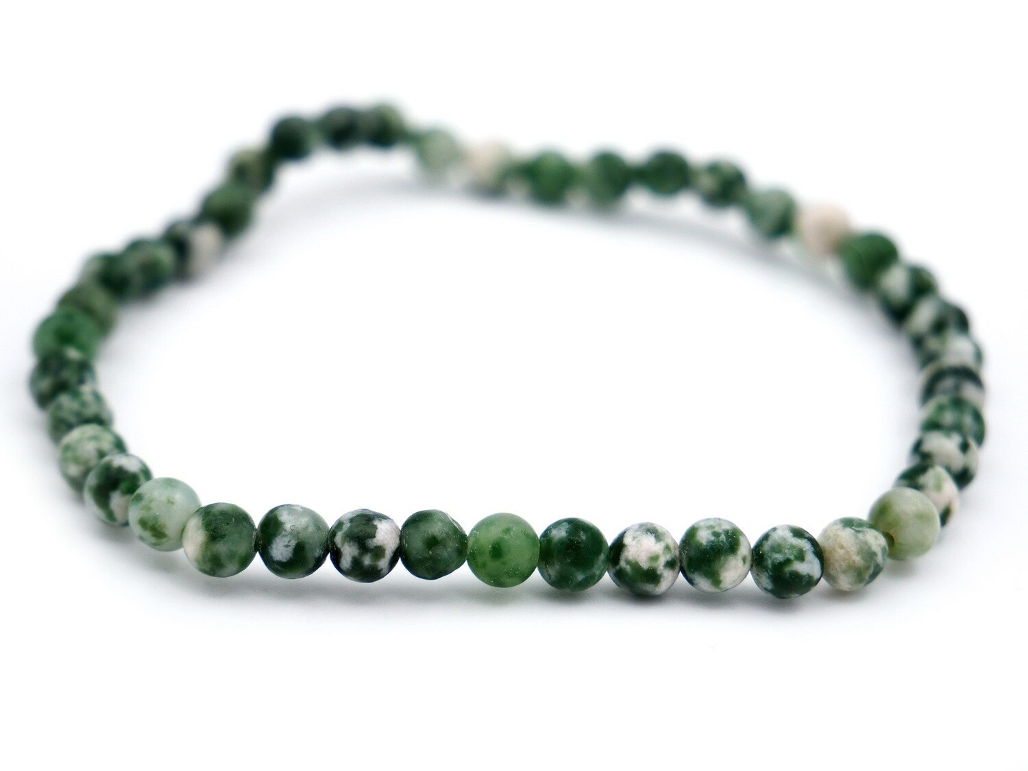 Tree Agate Bracelet - 4mm