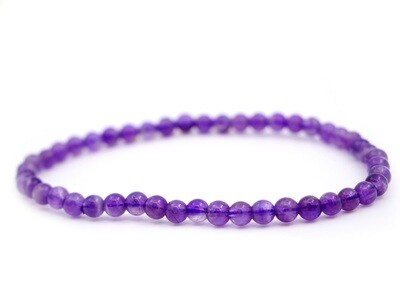 Amethyst Bracelet - 4mm
